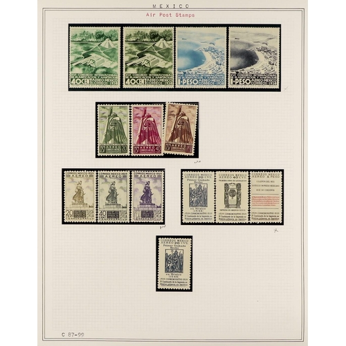 724 - MEXICO 1866-1967 COLLECTION mint, never hinged & used with many sets, Air Post, miniature sheets, no... 