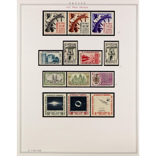 724 - MEXICO 1866-1967 COLLECTION mint, never hinged & used with many sets, Air Post, miniature sheets, no... 