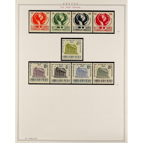 724 - MEXICO 1866-1967 COLLECTION mint, never hinged & used with many sets, Air Post, miniature sheets, no... 