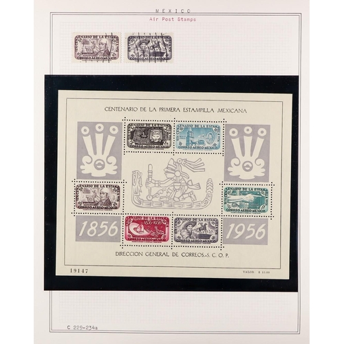 724 - MEXICO 1866-1967 COLLECTION mint, never hinged & used with many sets, Air Post, miniature sheets, no... 