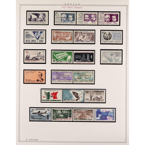 724 - MEXICO 1866-1967 COLLECTION mint, never hinged & used with many sets, Air Post, miniature sheets, no... 