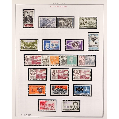 724 - MEXICO 1866-1967 COLLECTION mint, never hinged & used with many sets, Air Post, miniature sheets, no... 