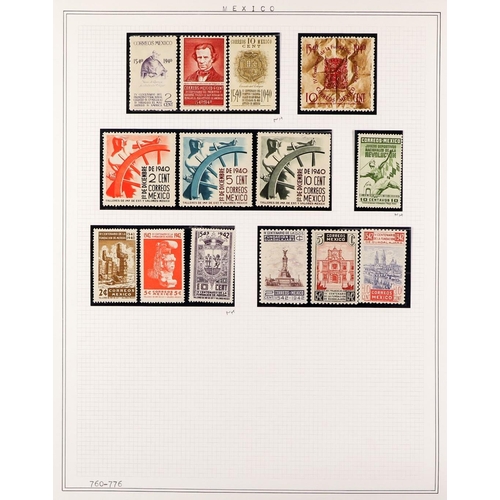 724 - MEXICO 1866-1967 COLLECTION mint, never hinged & used with many sets, Air Post, miniature sheets, no... 