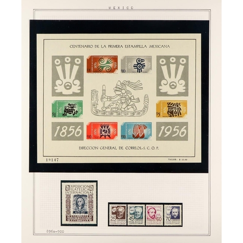 724 - MEXICO 1866-1967 COLLECTION mint, never hinged & used with many sets, Air Post, miniature sheets, no... 