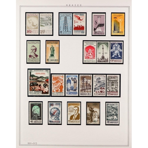 724 - MEXICO 1866-1967 COLLECTION mint, never hinged & used with many sets, Air Post, miniature sheets, no... 