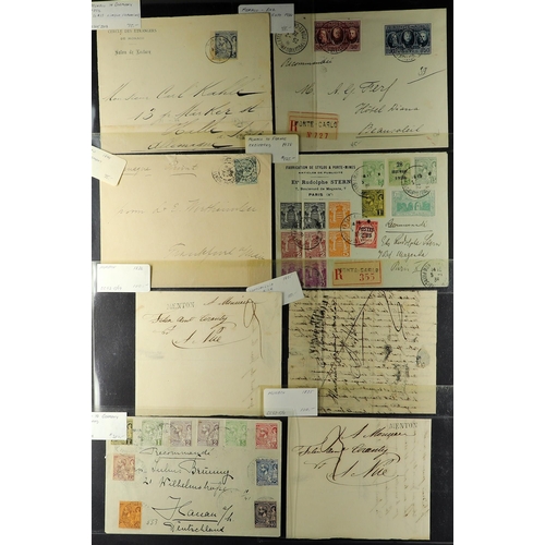 727 - MONACO 1796-1950'S COVERS RANGE an American dealers stock (P.T.S.A. $2950+) incl. pre-stamp, 1890's ... 