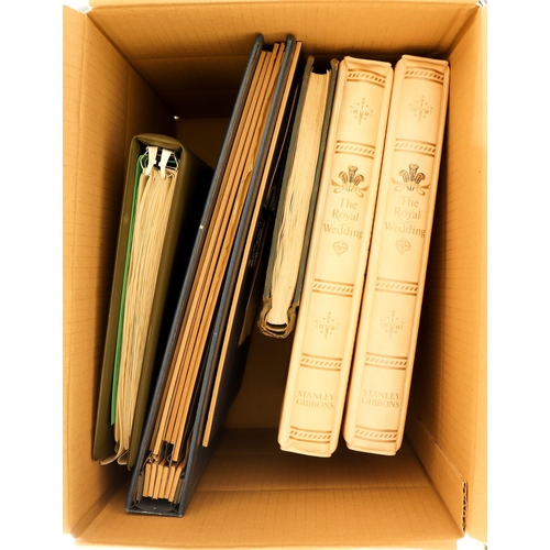 73 - COLLECTIONS & ACCUMULATIONS WORLD IN TWO BOXES incl. albums with Great Britain incl. a 1d black, Sea... 