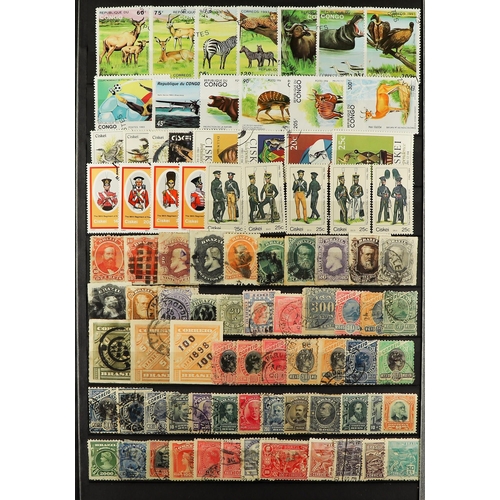 74 - COLLECTIONS & ACCUMULATIONS WORLD RANGES IN 12 STOCKBOOKS with some earlier, mint and used, some min... 