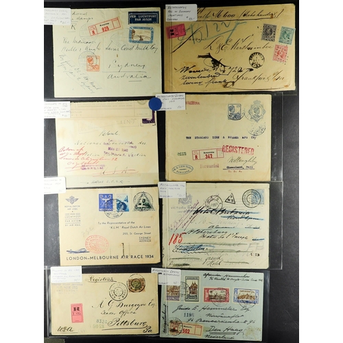 744 - NETHERLANDS 1817-1960's COVERS GROUP an American dealers stock (P.T.S.A. $1170+) incl. few Colonies ... 