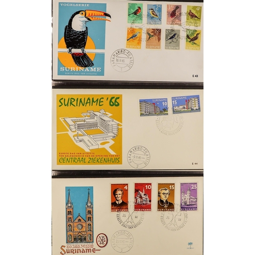 748 - NETHERLAND COLONIES COLONIES A small box filled with stamps & covers from Suriname, Curacao & Antill... 