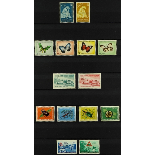 750 - NETHERLAND COLONIES NETHERLANDS NEW GUINEA 1950-62 COMPLETE NEVER HINGED MINT COLLECTION incl. 1950-... 