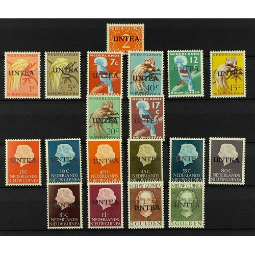 750 - NETHERLAND COLONIES NETHERLANDS NEW GUINEA 1950-62 COMPLETE NEVER HINGED MINT COLLECTION incl. 1950-... 