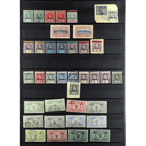 752 - NEW HEBRIDES ENGLISH 1908-78 used collection incl. 1908 values to 1s, 1910 set, 1911 Arms set to 1s,... 