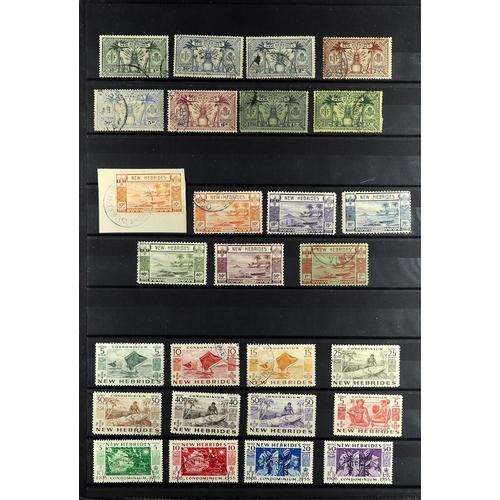 752 - NEW HEBRIDES ENGLISH 1908-78 used collection incl. 1908 values to 1s, 1910 set, 1911 Arms set to 1s,... 