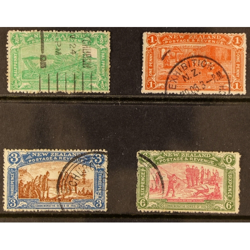 763 - NEW ZEALAND 1906 Christchurch Exhibition set, SG 370/373, used. Cat. £375. (4 stamps)