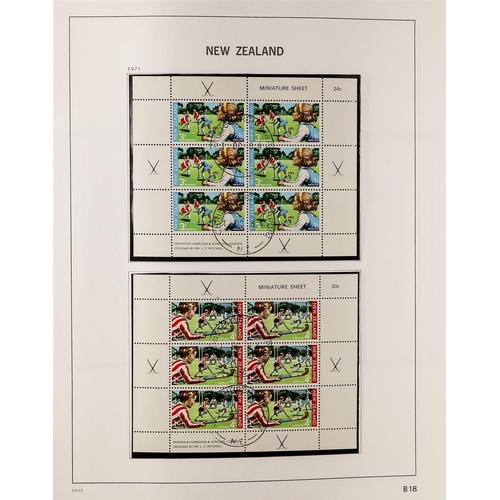 769 - NEW ZEALAND 1957-95 MINIATURE SHEETS FINE USED COLLECTION in a DAVO printed album, with a complete b... 