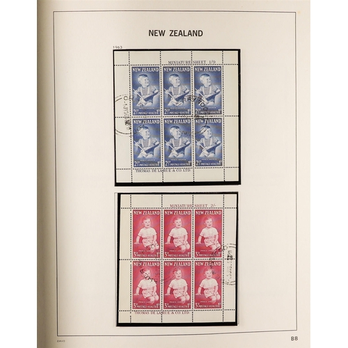 769 - NEW ZEALAND 1957-95 MINIATURE SHEETS FINE USED COLLECTION in a DAVO printed album, with a complete b... 