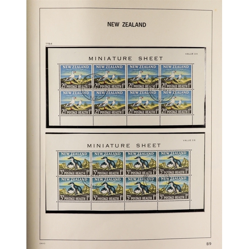 769 - NEW ZEALAND 1957-95 MINIATURE SHEETS FINE USED COLLECTION in a DAVO printed album, with a complete b... 