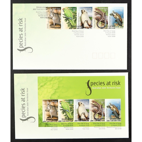 777 - NORFOLK IS. 1994-2012 FIRST DAY COVERS collection of all different illustrated unaddressed covers in... 