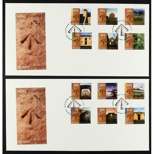 777 - NORFOLK IS. 1994-2012 FIRST DAY COVERS collection of all different illustrated unaddressed covers in... 