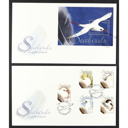 777 - NORFOLK IS. 1994-2012 FIRST DAY COVERS collection of all different illustrated unaddressed covers in... 