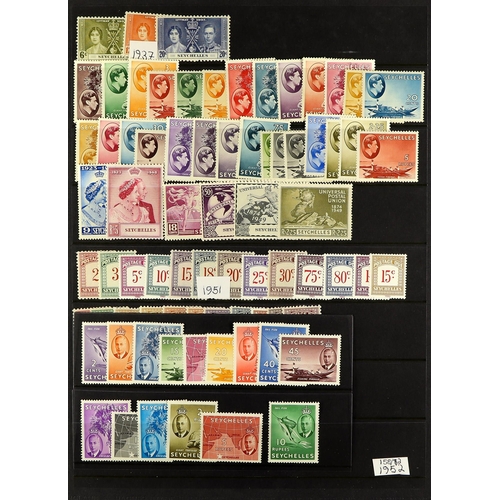 8 - COLLECTIONS & ACCUMULATIONS BRITISH COMMONWEALTH a highly useful mint assembly on Hagner pages, with... 