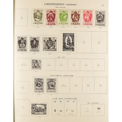 81 - COLLECTIONS & ACCUMULATIONS PAIR OF  S.G. NEW IDEAL ALBUMS for Foreign countries to 1936, with a gen... 