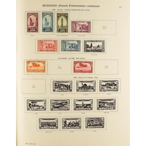 81 - COLLECTIONS & ACCUMULATIONS PAIR OF  S.G. NEW IDEAL ALBUMS for Foreign countries to 1936, with a gen... 