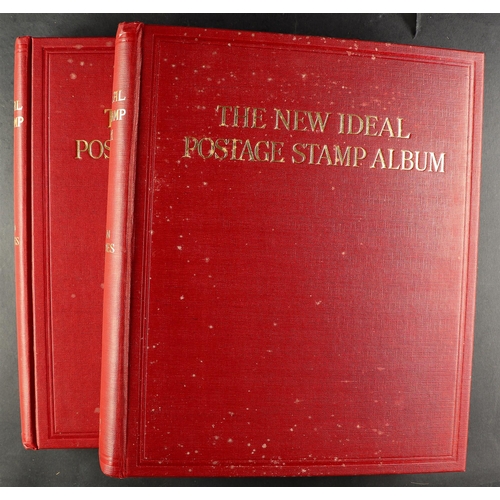 81 - COLLECTIONS & ACCUMULATIONS PAIR OF  S.G. NEW IDEAL ALBUMS for Foreign countries to 1936, with a gen... 