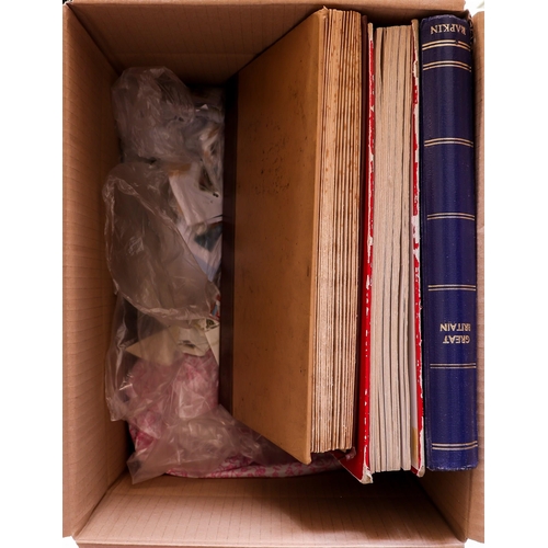 88 - COLLECTIONS & ACCUMULATIONS WORLD ACCUMULATION IN THREE BOXES 19th century to more modern, with albu... 