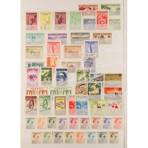 942 - TURKEY 1930-59 MINT OR NEVER HINGED COLLECTION incl. 1930 Railway surcharged set, 1943 Definitive se... 