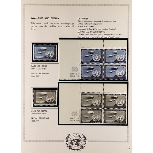 949 - UNITED NATIONS 1951-86 COLLECTION on White Ace printed pages in six albums, largely as singles and c... 