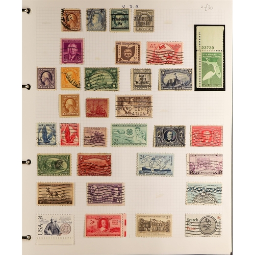 953 - UNITED STATES 1880's-2000's a mint (some never hinged) and used collection in an album, useful earli... 