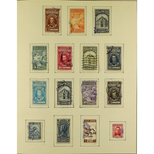 959 - VENEZUELA 1859-1961 COLLECTION IN AN ALBUM with mint and used incl. 1859-1870 imperf types (6); 1871... 