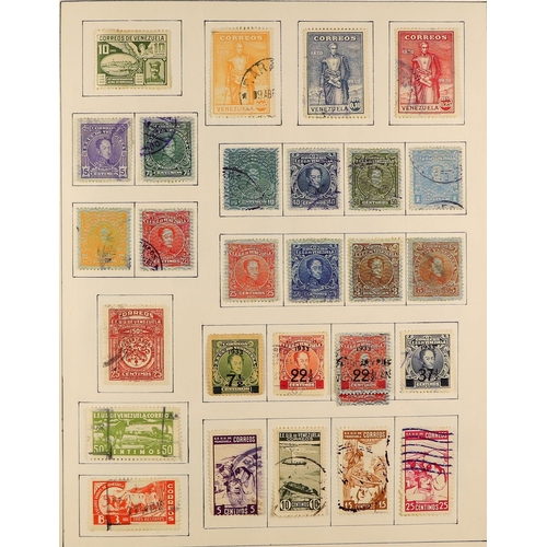 959 - VENEZUELA 1859-1961 COLLECTION IN AN ALBUM with mint and used incl. 1859-1870 imperf types (6); 1871... 