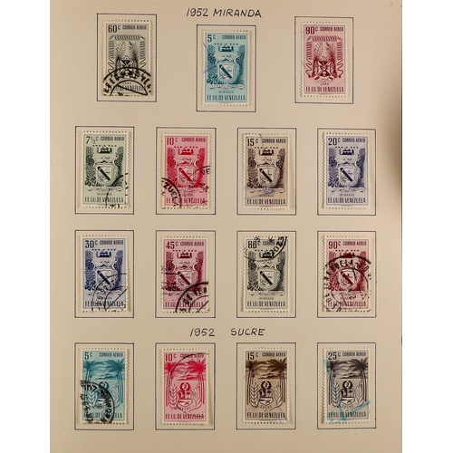 959 - VENEZUELA 1859-1961 COLLECTION IN AN ALBUM with mint and used incl. 1859-1870 imperf types (6); 1871... 