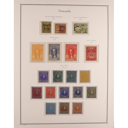 960 - VENEZUELA 1910-50 MINT COLLECTION housed in a hingeless printed album, with some sets never hinged. ... 