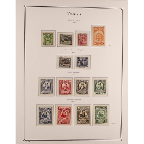 960 - VENEZUELA 1910-50 MINT COLLECTION housed in a hingeless printed album, with some sets never hinged. ... 