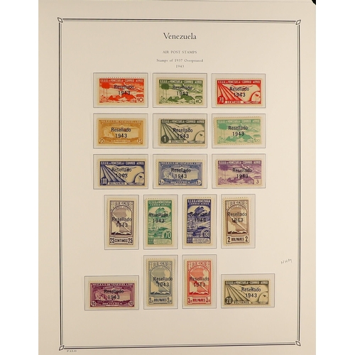 960 - VENEZUELA 1910-50 MINT COLLECTION housed in a hingeless printed album, with some sets never hinged. ... 