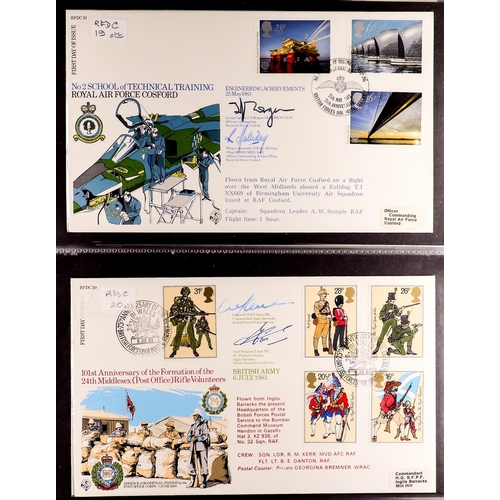 978 - GREAT BRITAIN AUTOGRAPHED RFDC COVERS COLLECTION 1981-92 incl. Peter Jarvis, Rory Underwood, (69 cov... 