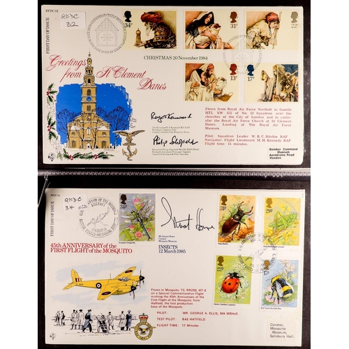 978 - GREAT BRITAIN AUTOGRAPHED RFDC COVERS COLLECTION 1981-92 incl. Peter Jarvis, Rory Underwood, (69 cov... 