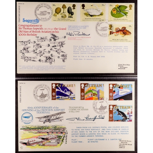 978 - GREAT BRITAIN AUTOGRAPHED RFDC COVERS COLLECTION 1981-92 incl. Peter Jarvis, Rory Underwood, (69 cov... 