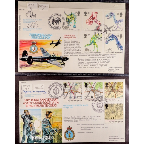 978 - GREAT BRITAIN AUTOGRAPHED RFDC COVERS COLLECTION 1981-92 incl. Peter Jarvis, Rory Underwood, (69 cov... 