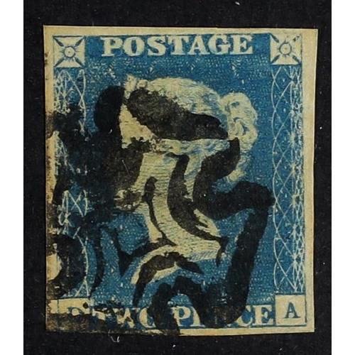 988 - GB.QUEEN VICTORIA 1840 2d blue, Plate I, lettered 