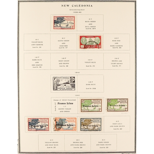 445 - FRENCH COLONIES NEW CALEDONIA 1905-49 a mainly fine used collection in an album, incl. 1905-07 set, ... 