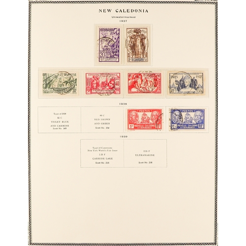 445 - FRENCH COLONIES NEW CALEDONIA 1905-49 a mainly fine used collection in an album, incl. 1905-07 set, ... 