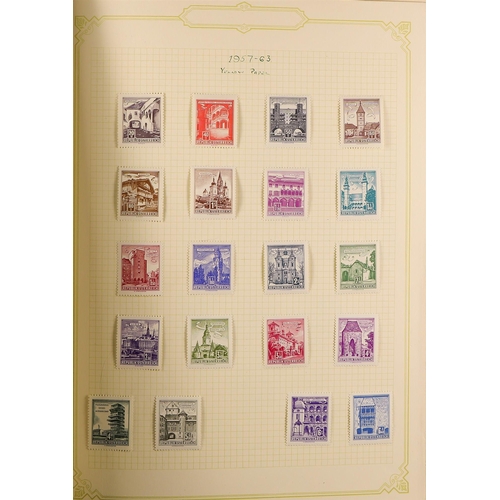 114 - AUSTRIA 1850-1970 COLLECTION of both mint and used issues in a Schaubek album, incl. Newspaper stamp... 