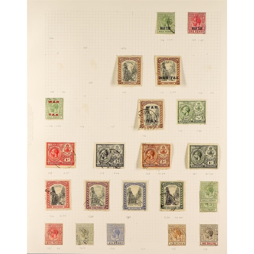 117 - BAHAMAS 1862-1935 USED COLLECTION incl. 1862 1d perf 11½,12, 1863-77 perf 12½ to 4d (x2) & perf 14 v... 