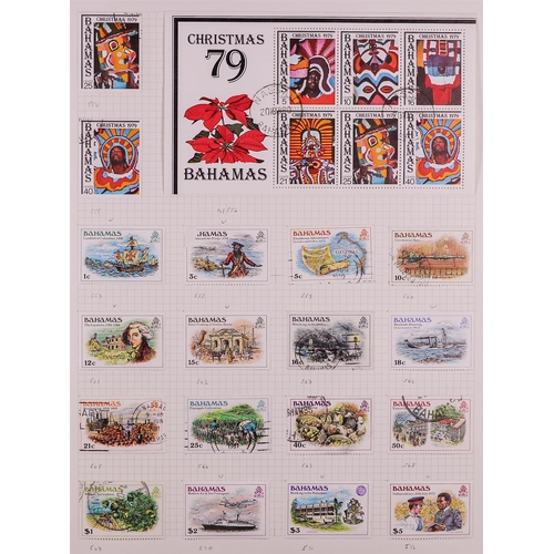 121 - BAHAMAS 1953-85 USED COLLECTION incl. 1954-63 Pictorials set, 1964 opts set, 1965 Defins set, 1966 s... 