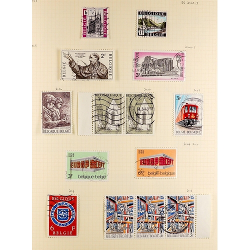 136 - BELGIUM 1958-96 a mint (largely never hinged) and companion used collection in two albums, largely c... 